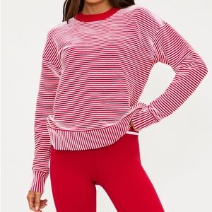 Beach Riot-Occulus Sweater- Peppermint Two Toned
